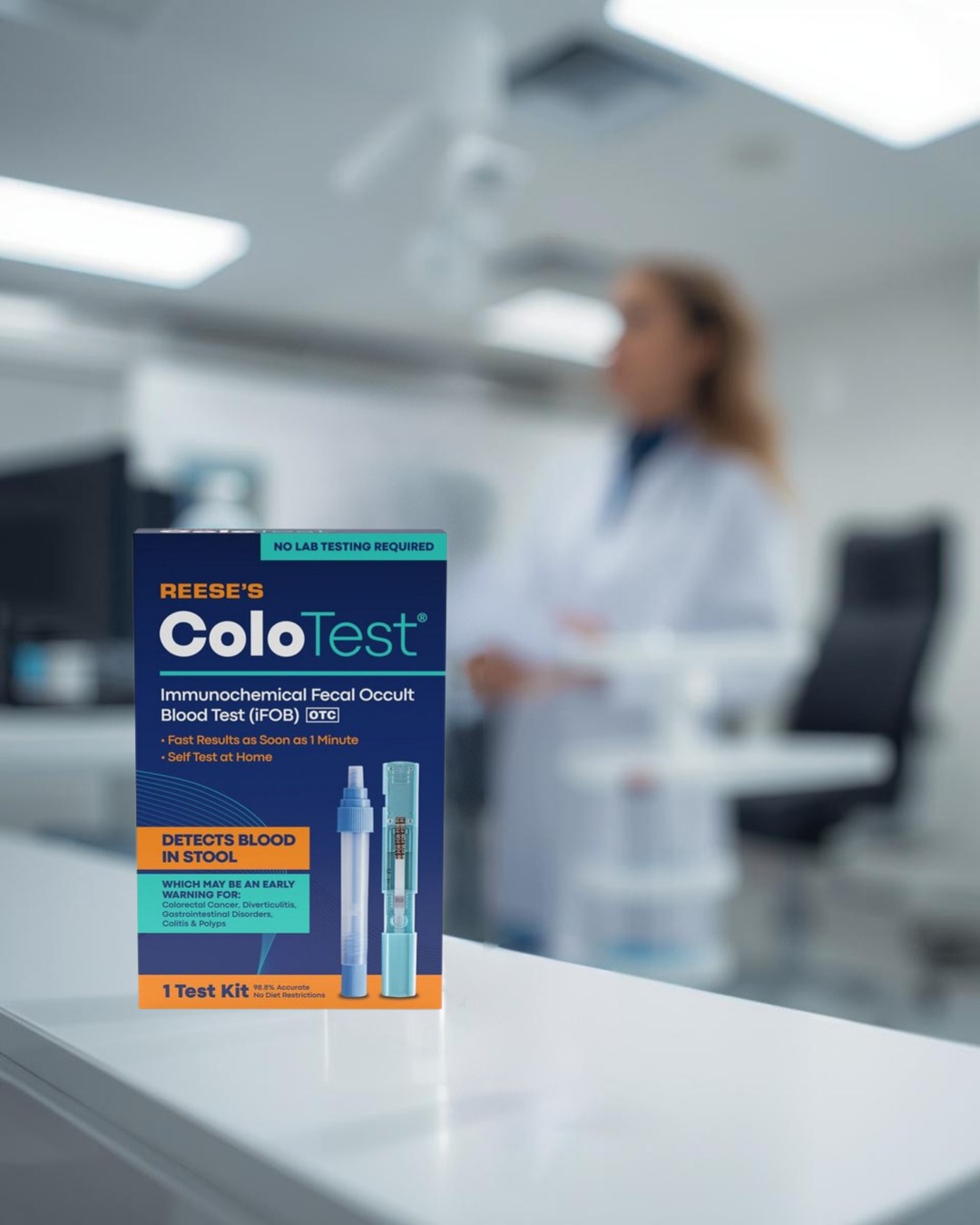 Self-test at home with results as soon as 1 minute. Available at your local CVS.