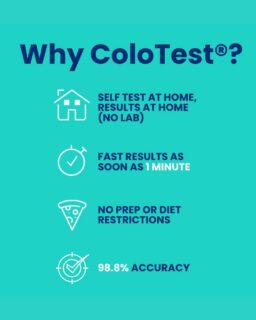Why ColoTest®? 
• Self-Test
• Fast
• Accurate
• No Prep
#ColoTest